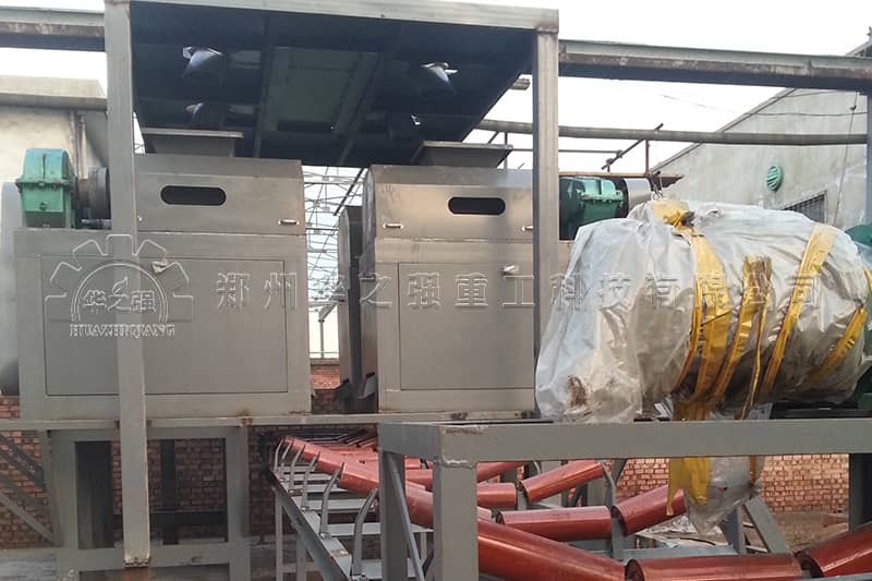 陜西有機(jī)肥設(shè)備生產(chǎn)線現(xiàn)場